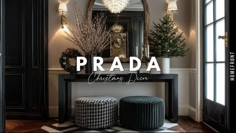 Prada Aesthetic Home Décor Ideas | Minimalist Luxury Christmas Interiors