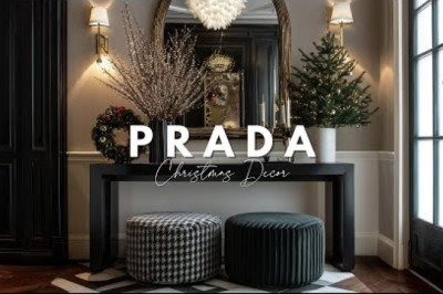 Prada Aesthetic Home Décor Ideas | Minimalist Luxury Christmas Interiors