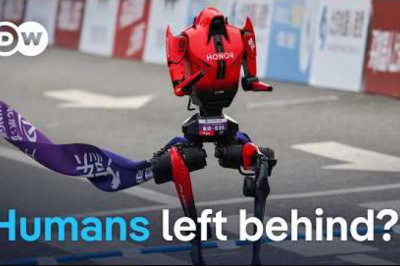 China: Humanoid robots beat humans in race