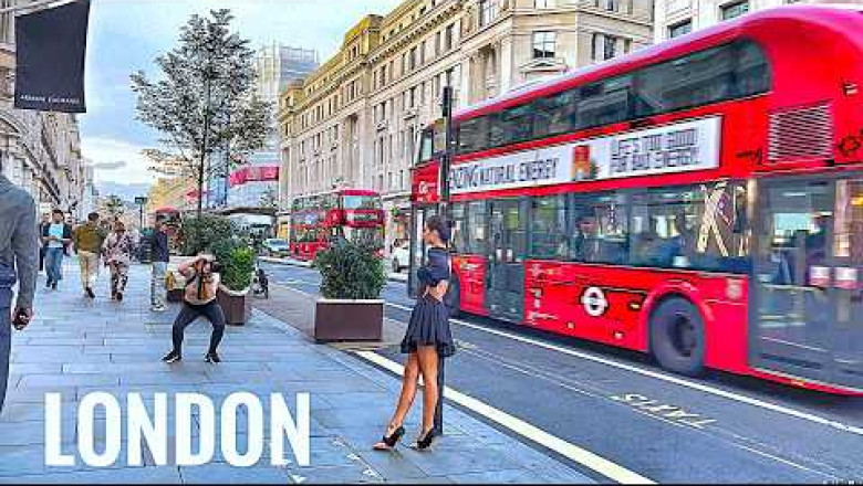 London City Walk | London Xmas Preparations | Oxford Street Christmas Lights and Rich Marylebone [4K]