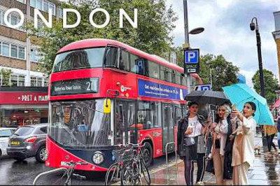 London City Autumn Walking Tour| Explore London King's Road and Chelsea in the Rain [4K HDR]